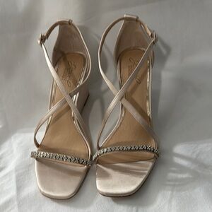 Badgley Mischka Daphne High Block Heel Sandal